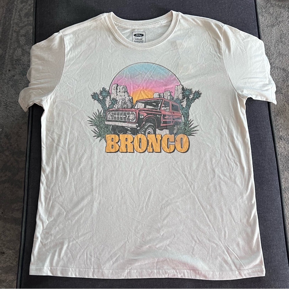 Ford Cream Bronco Short Sleeve Tee